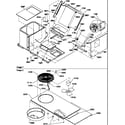 Amana PGB58B1352C/P1183311C blower/top assy diagram