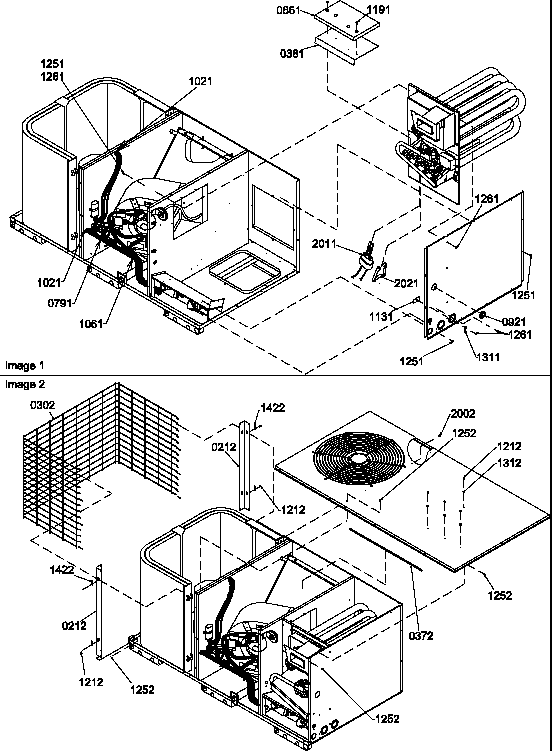 Amana PGB58B1352C/P1183311C heat exchanger/condenser grille diagram