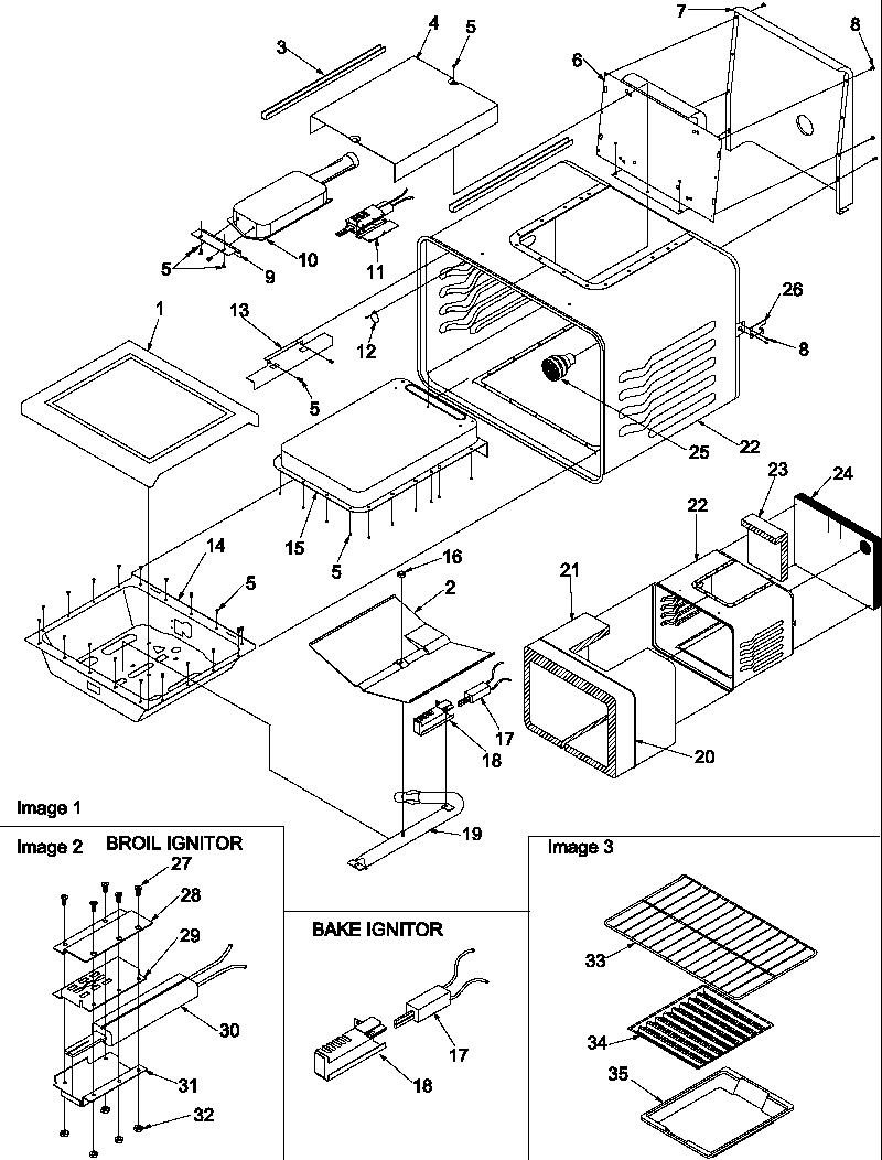 Amana ARG7301WW-P1143333NWW cavity diagram