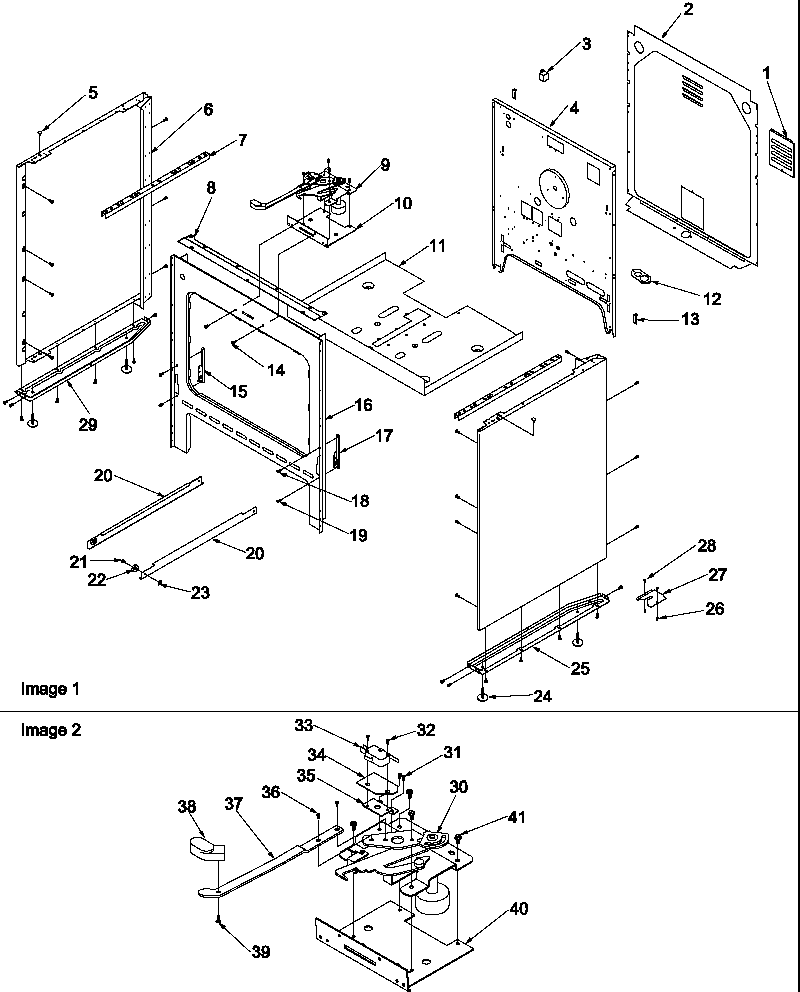 Amana ART6002W-P1143608NW cabinet diagram
