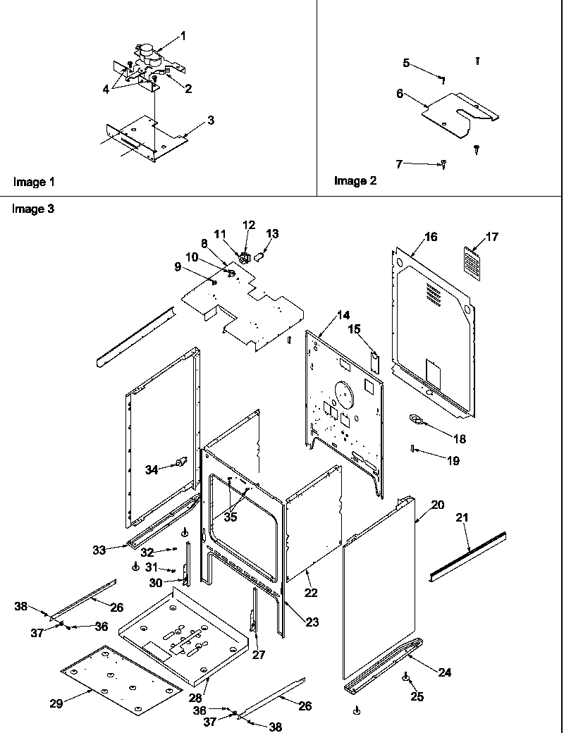 Amana ARTS6650LL/P1130678NLL cabinet diagram