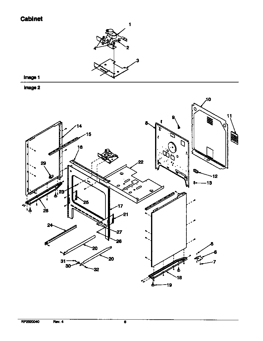 Amana ART6510WW/P1143630NWW cabinet diagram