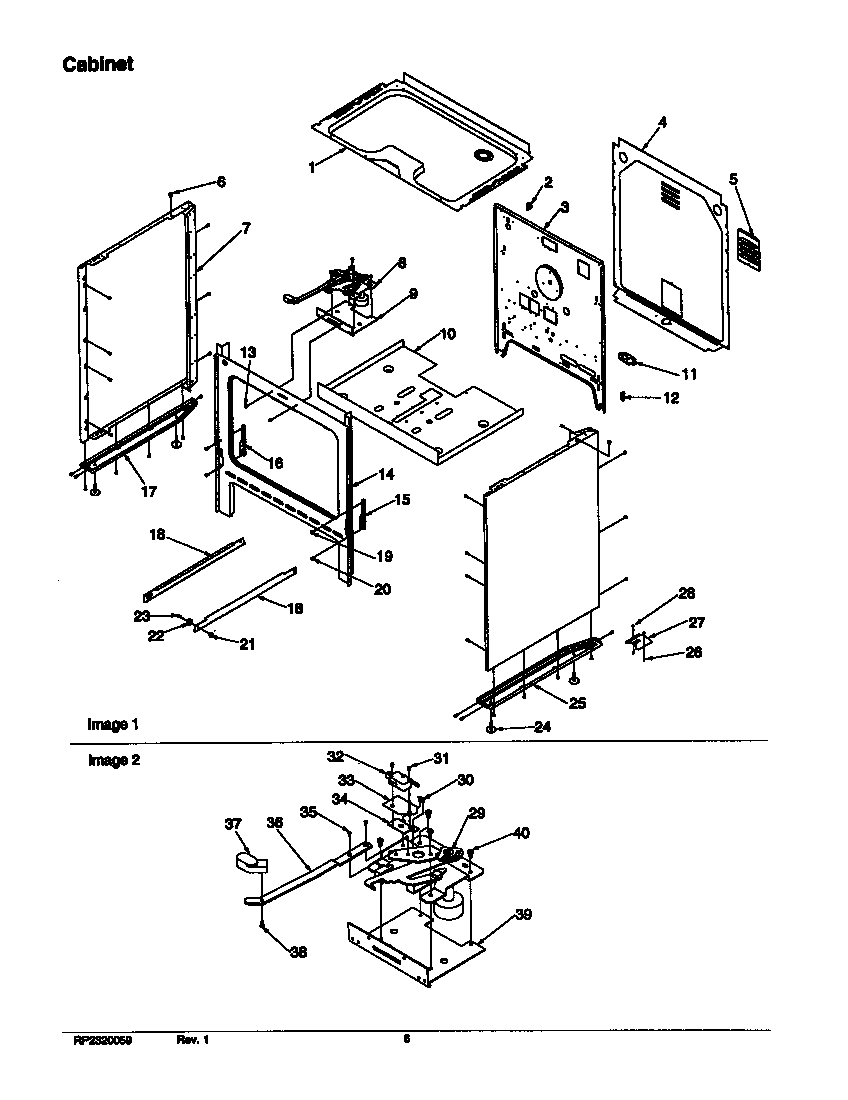 Amana ARR6202W-P1143606NW cabinet diagram
