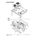 Amana ARR6202L-P1143496NL main top and backguard diagram