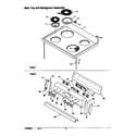 Amana ARR6102W-P1143499NW main top and backguard assembly diagram