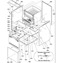 Amana GUIC140DA50/P1222508F cabinet assembly diagram