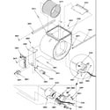Amana GUIC140DA50/P1222508F blower assembly & integrated control diagram