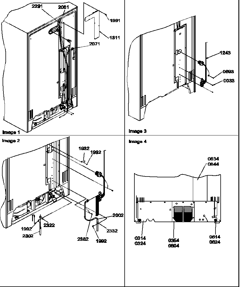 Amana 58637-P1317501WL cabinet back diagram