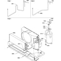 Amana PTC124A00AB/P1225147R compressor & tubing diagram