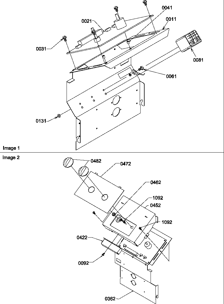 Amana PTH123A00AB/P1225116R control panel diagram