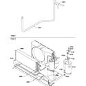 Amana PTC094A35CB/P1225215R compressor/tubing diagram
