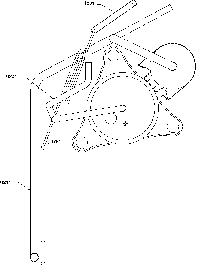 Amana PTC123A35CB/P1225204R tubing diagram