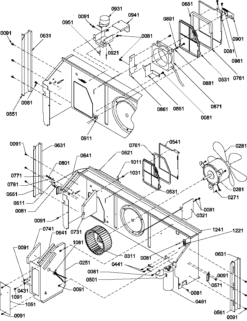 Amana PTC094A00FB/P1225413R chassis diagram