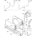Amana PTC093A00HB/P1225401R compressor & tubing diagram