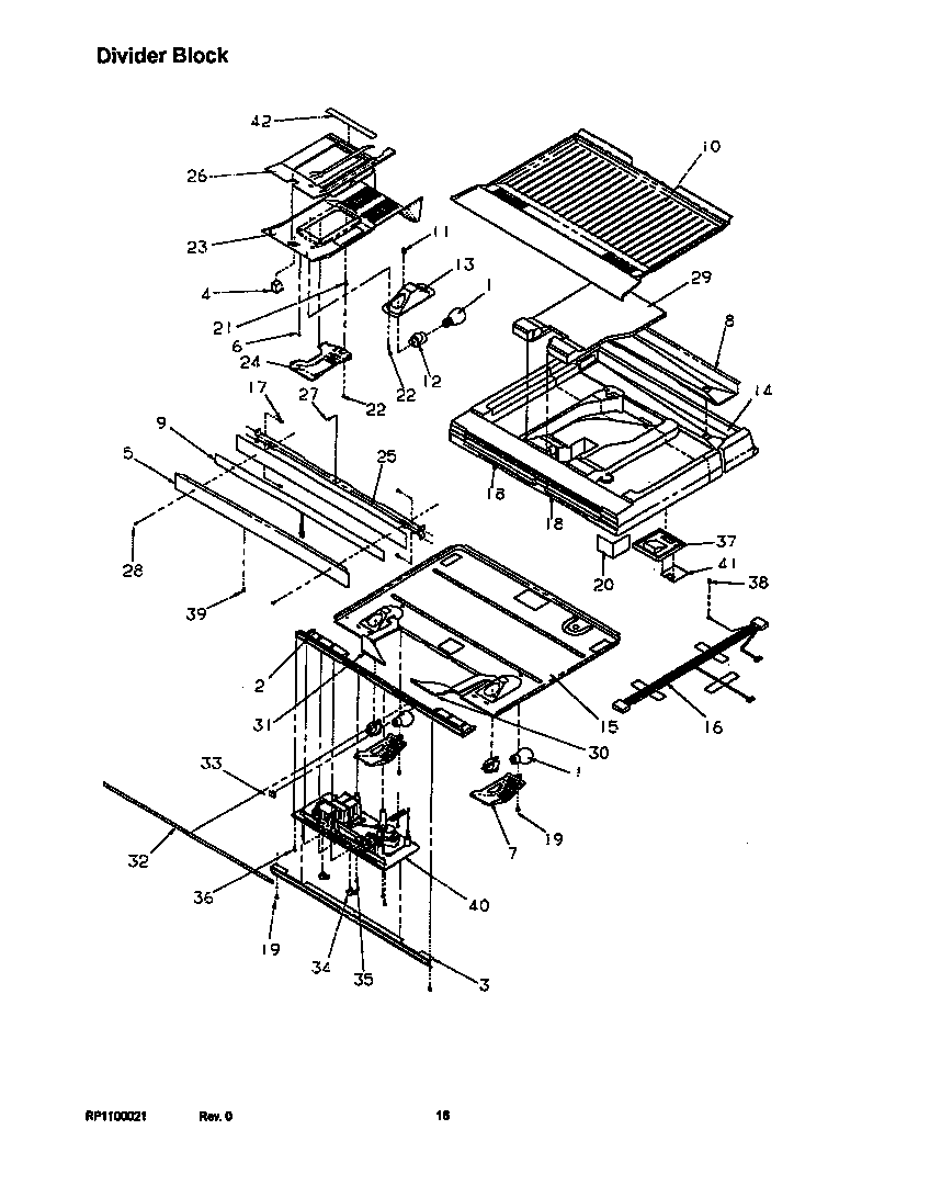 Amana TRI22S4L-P1196303WL divider block diagram