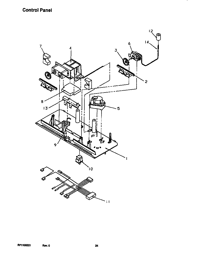Amana TRI22S4L-P1196303WL control panel diagram