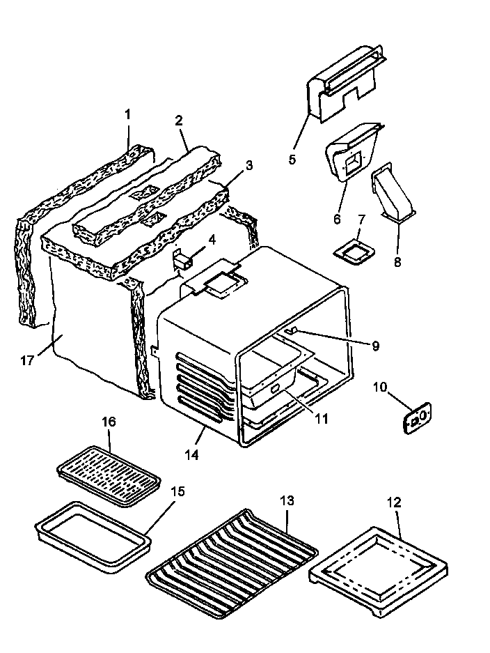 Amana AGDS901E/P1131821NE cabinet assembly diagram