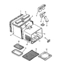 Amana AGDS901WW/P1131817NWW cabinet assembly diagram