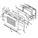 Amana AGDS901WW/P1131817NWW door assembly diagram