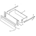Amana AGDS901WW/P1131817NWW storage drawer assembly diagram