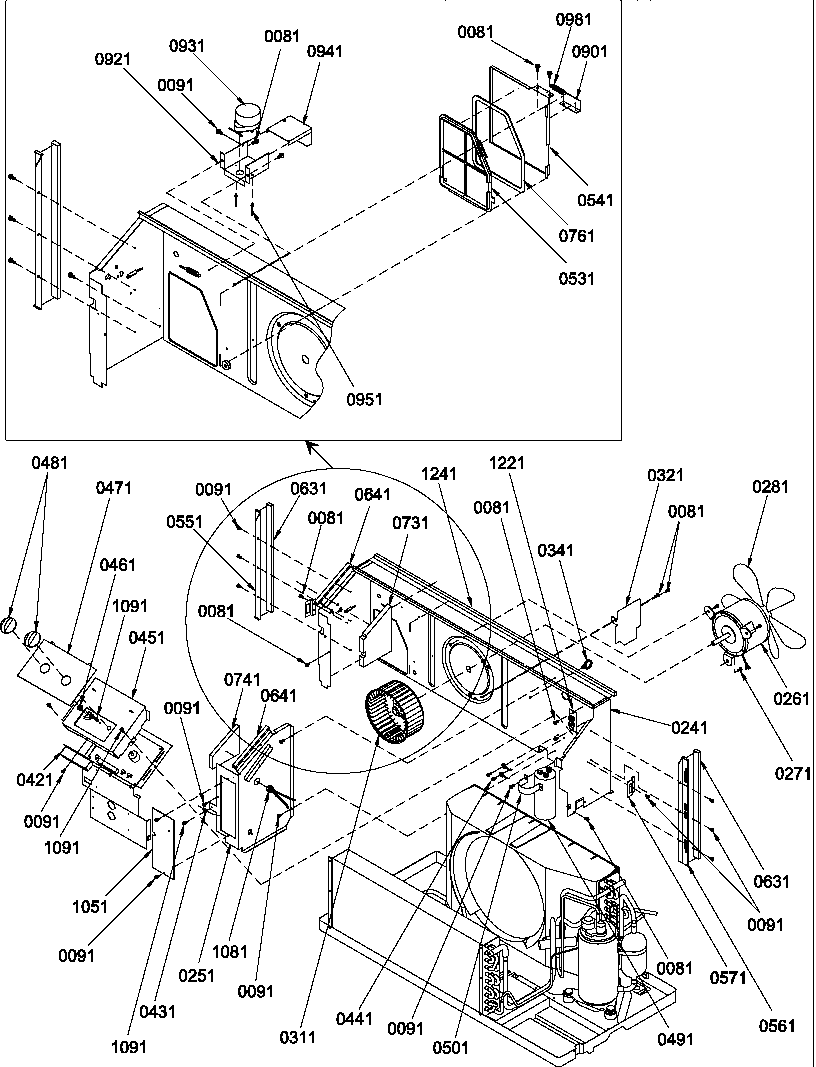 Amana PTH093A35JB/P1225703R chassis diagram