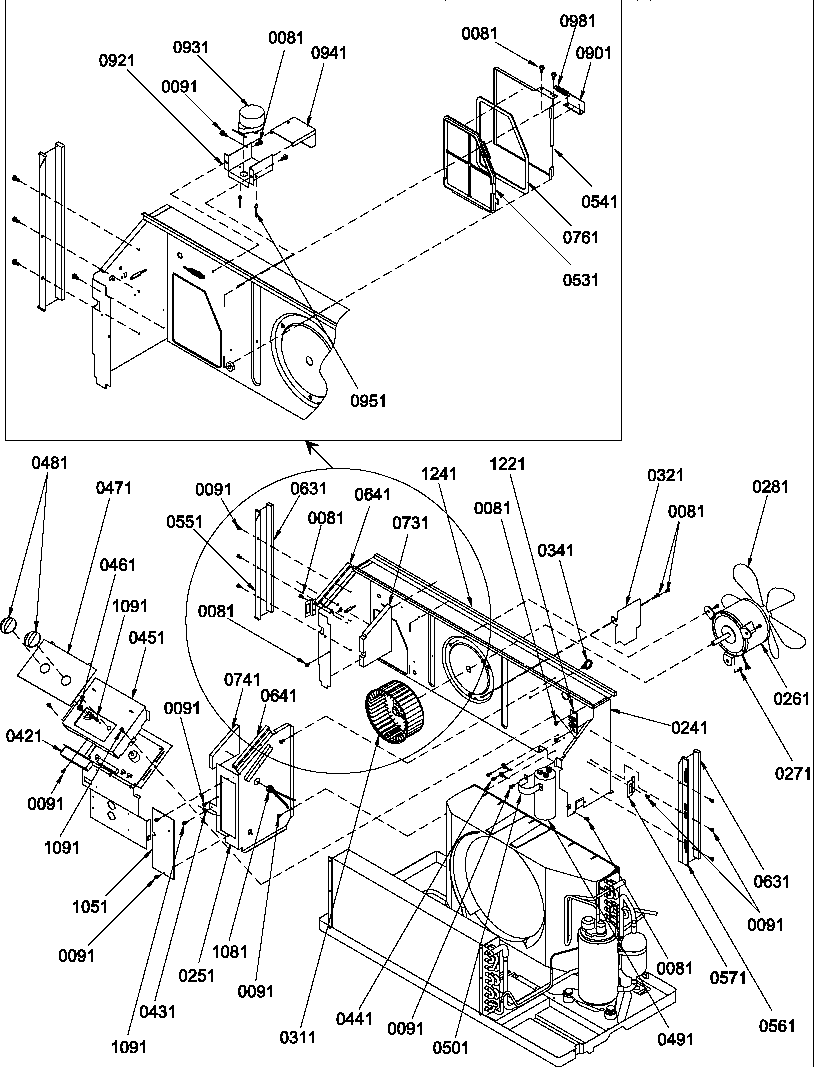 Amana PTH123A50LB/P1225802R chassis diagram