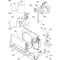 Amana PTH094A35LB/P1225803R compressor/tubing diagram