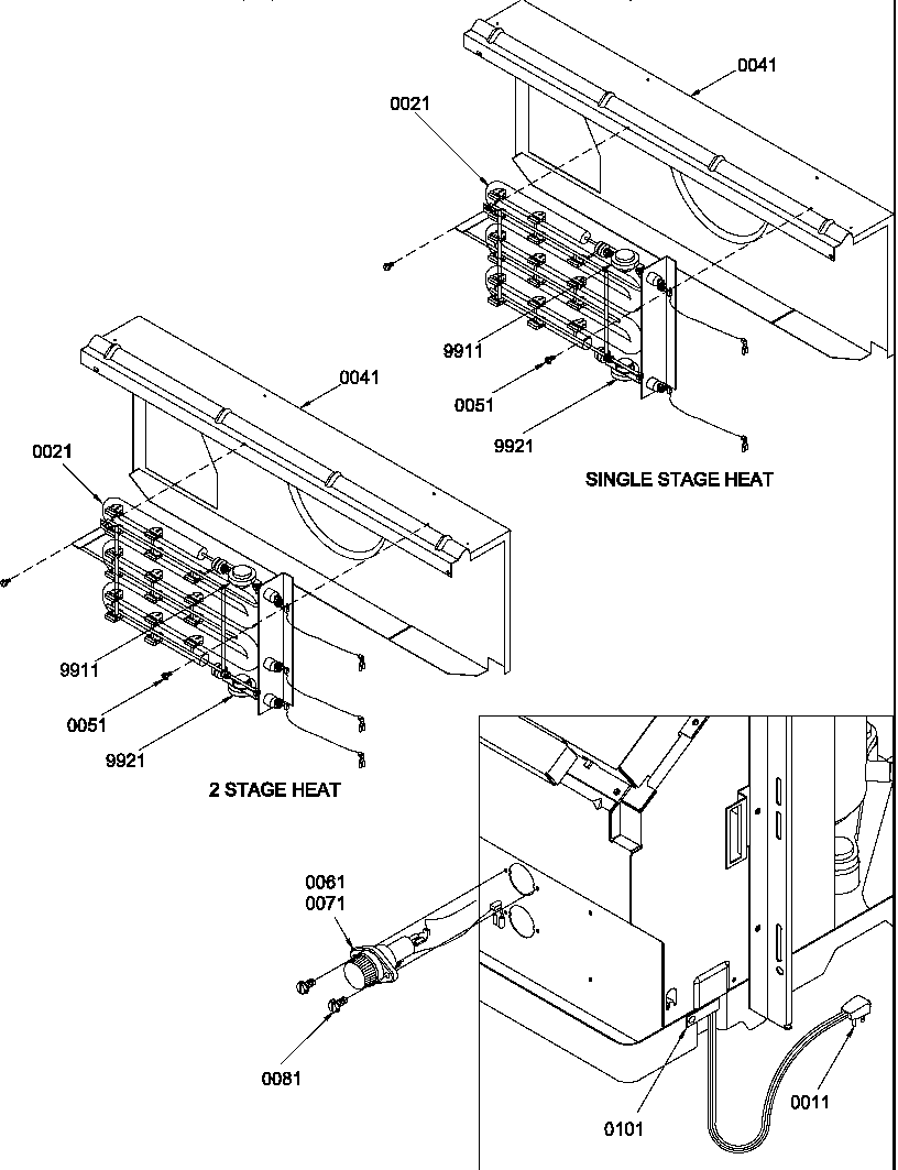 Amana PTH123A50LB/P1225802R heater diagram