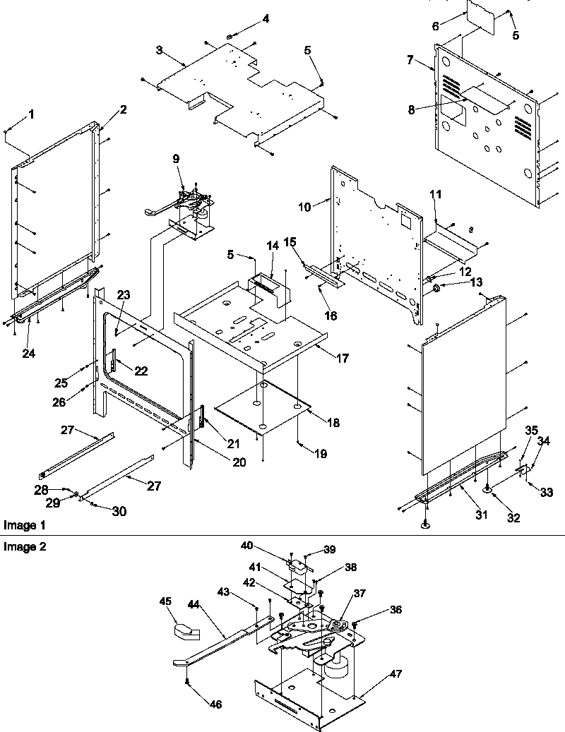 Amana ARG7102W-P1143338NW cabinet diagram