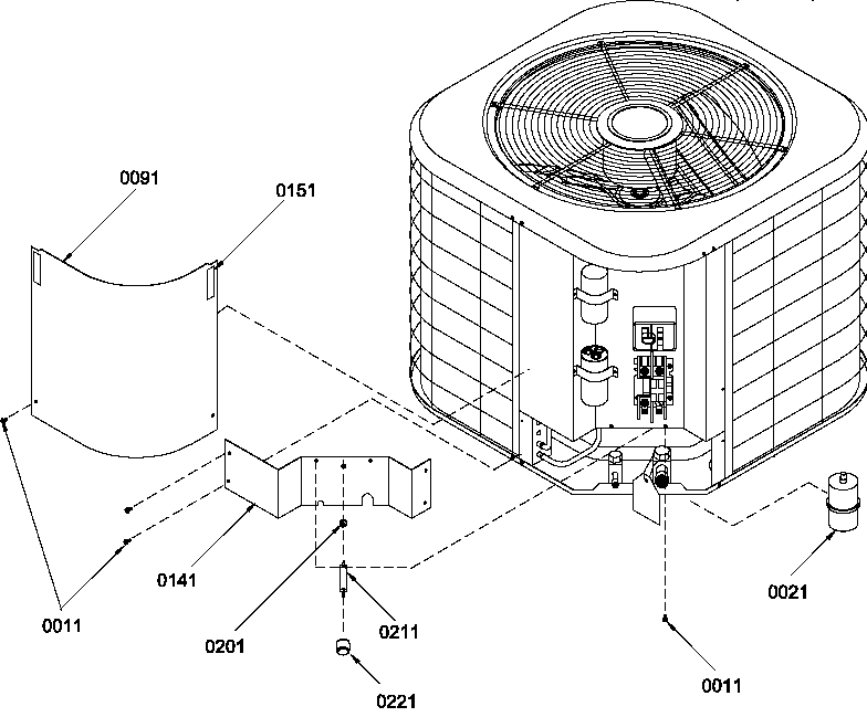 Amana RHA42B2A/P1221505C control cover diagram