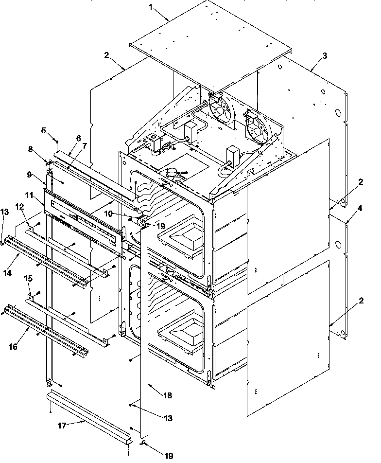 Amana AGOD2750E/P1132527NE cabinet diagram