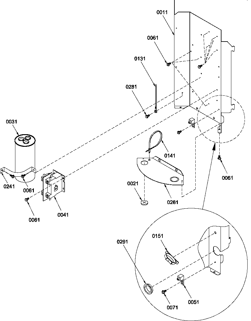 Amana VCA48B3A/P1221317C control box diagram