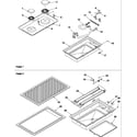 Amana AKGD3060WW/P1131630NWW burner, grille assy and acs200 griddle diagram