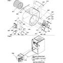 Amana GUCA090AX40/P1227504F blower assembly diagram