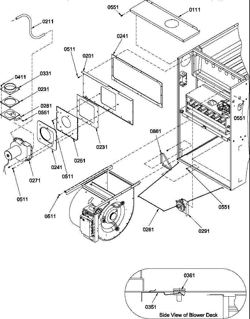 Amana GUIV090DX50/P1227405F vent system/controls diagram