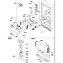 Amana BH20TL-P1317003WL evaporator & freezer control assembly diagram