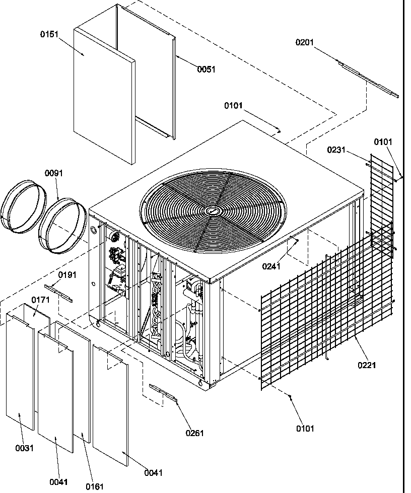 Amana PHB60C02E/P1220106C outer cabinet diagram