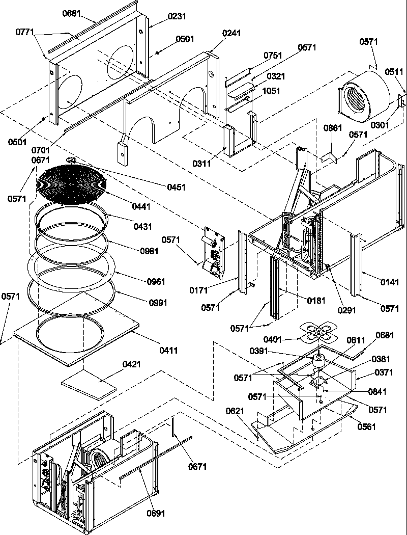 Amana PHB60C02E/P1220106C internal components diagram