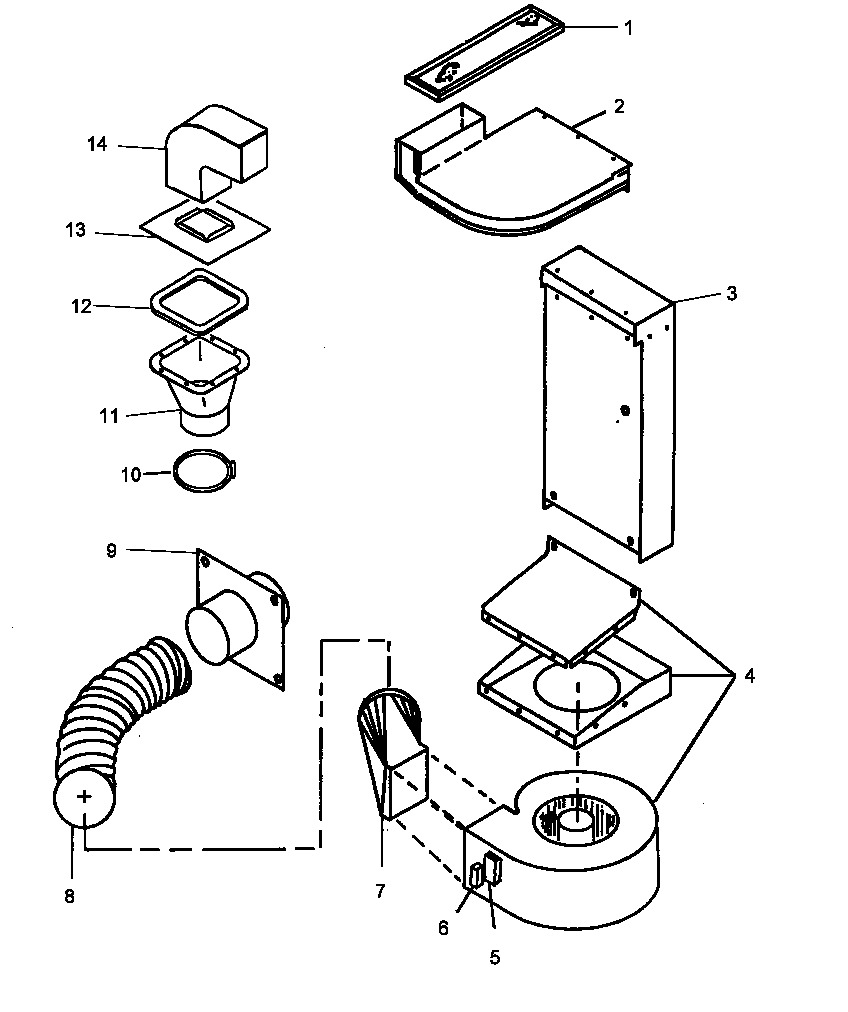 Amana ARDS801WW/P1131935N ventilation (ards801e/p1131923n) (ards801e/p1131929n) (ards801e/p1131935n) (ards801e/p1131938n) (ards801ww/p1131923n) (ards801ww/p1131929n) (ards801ww/p1131935n) (ards801ww/p1131938n) diagram