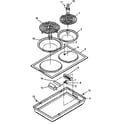 Amana CC12HRE-P1172301S cooktop module cc1ef/wf (cc1ef/p1133354ne) (cc1wf/p1133354nw) diagram