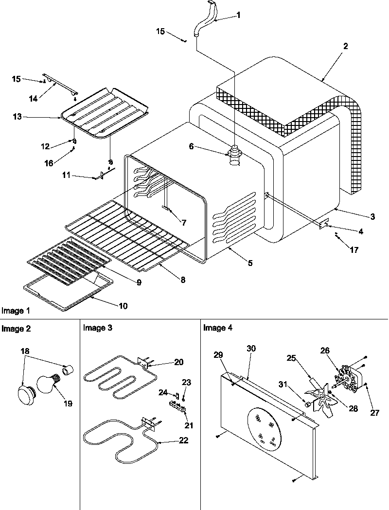 Amana ARTC7511E-P1143618NE cavity diagram