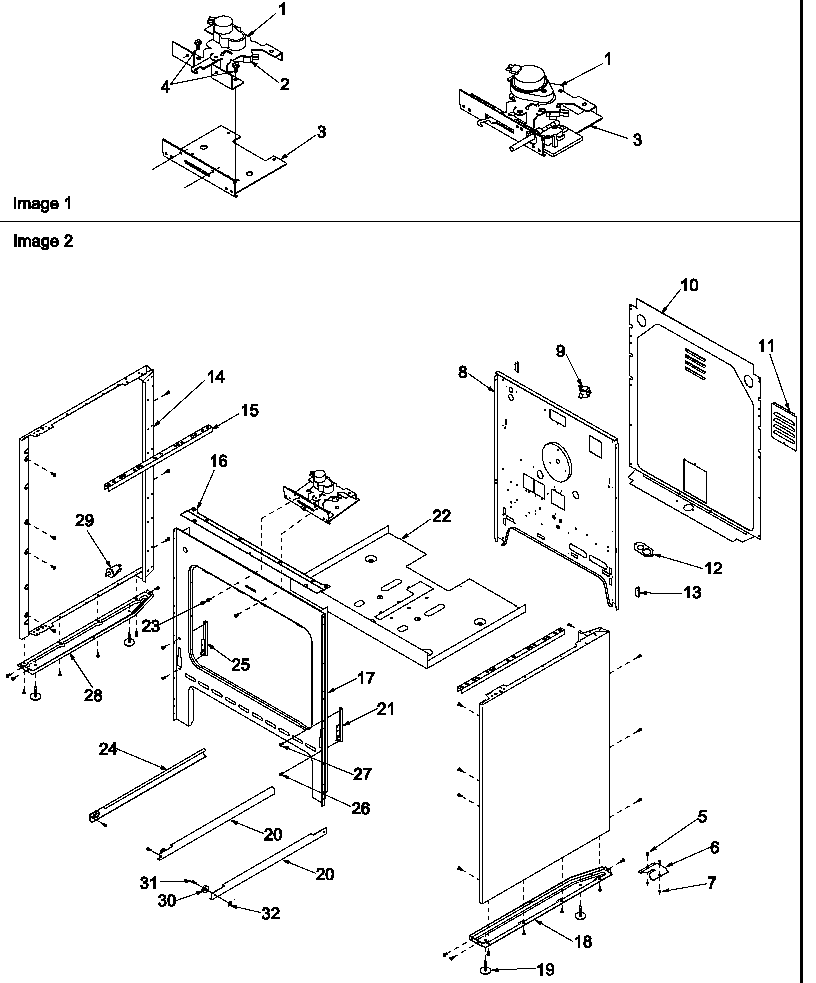 Amana ZRT6510WW/P1143646NWW cabinet diagram