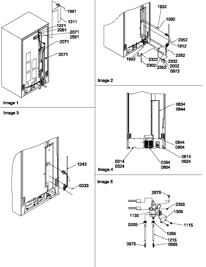 Amana SRDE528VW-P1320403WW cabinet back diagram