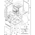 Amana GUIC090DA50/P1226610F cabinet assembly diagram