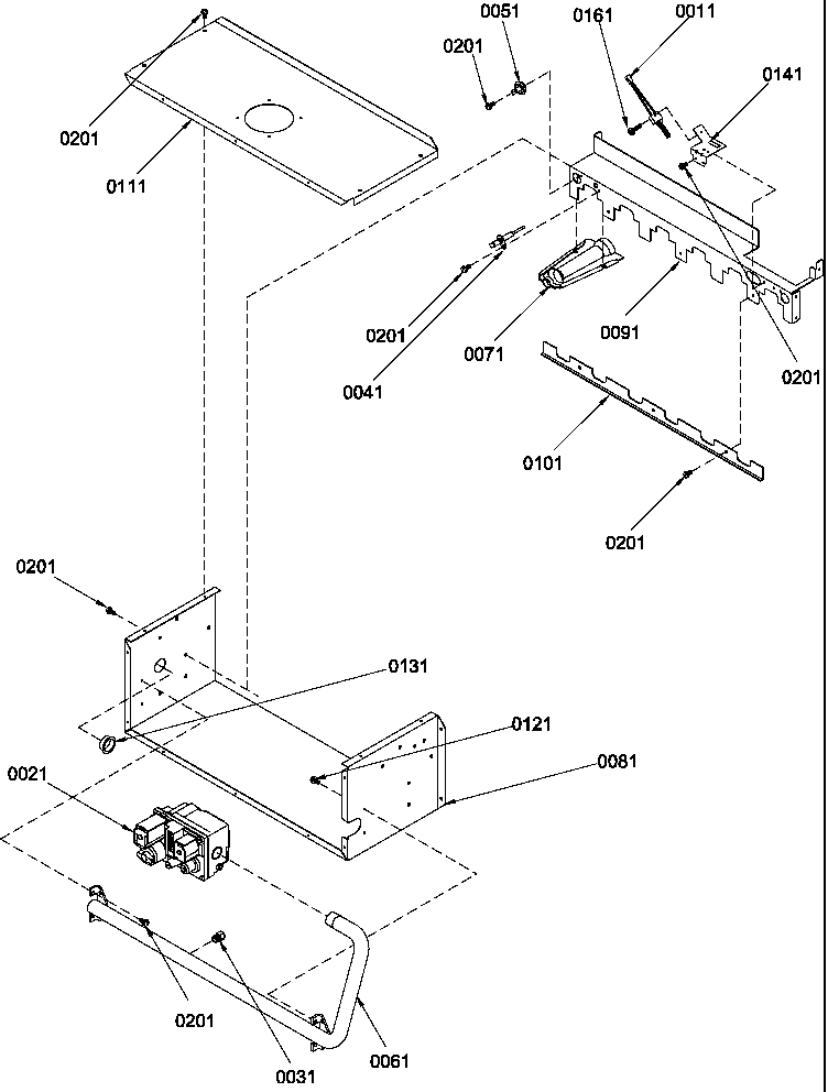 Amana GCIC090DX30/P1226804F manifold assembly diagram