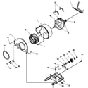 Amana LGC50AW/PLGC50AW motor and fan assemblies diagram