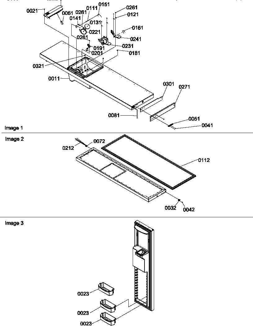 Amana SBDE522VW-P1320305WW freezer door diagram