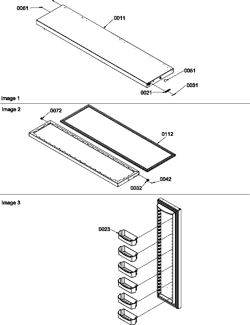 Amana SX522VW-P1320501WW freezer door diagram
