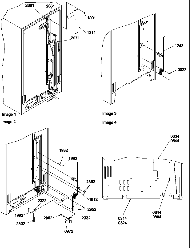 Amana SX522VW-P1320501WW cabinet back diagram