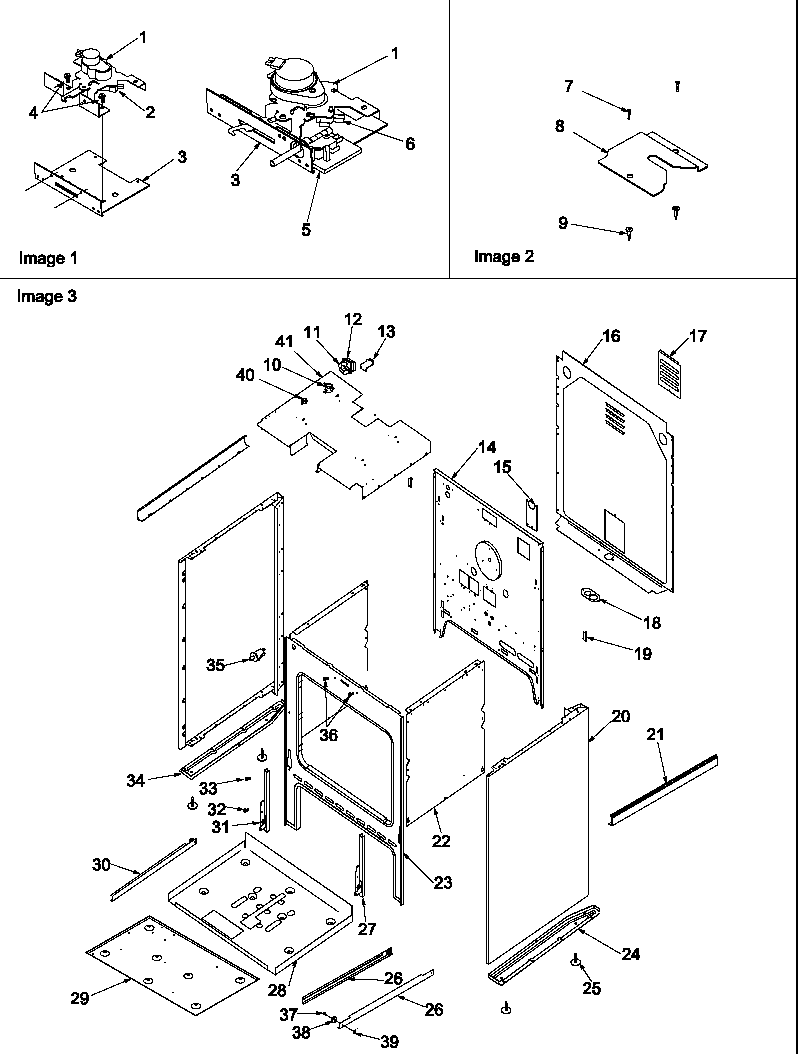 Amana ARTS6650WW/P1130649NWW cabinet diagram